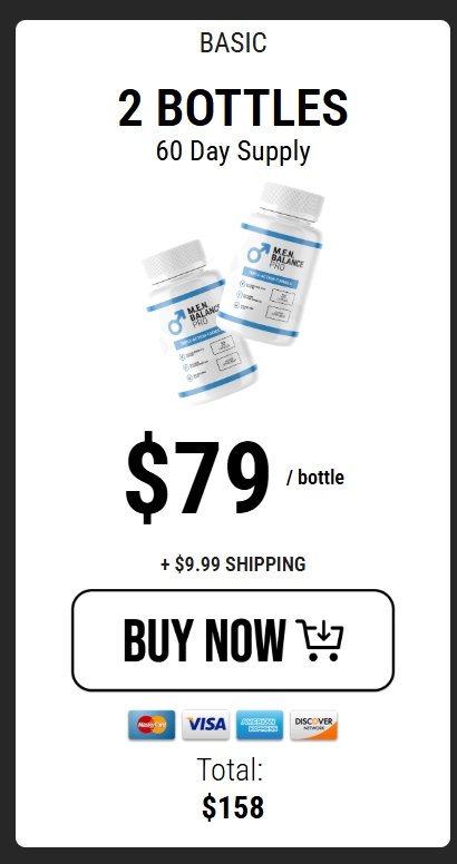 Men Balance Pro 2 bottles price package