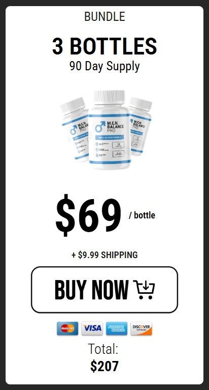 Men Balance Pro 3 bottle discount package